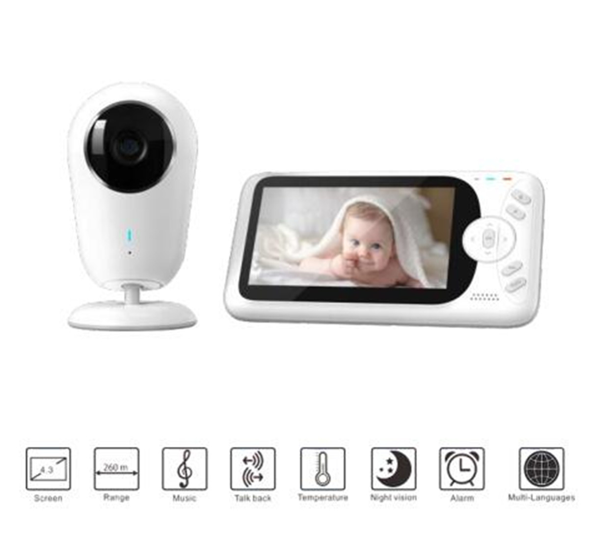 Home Security Monitor - Monitor de bebê sem fio Full