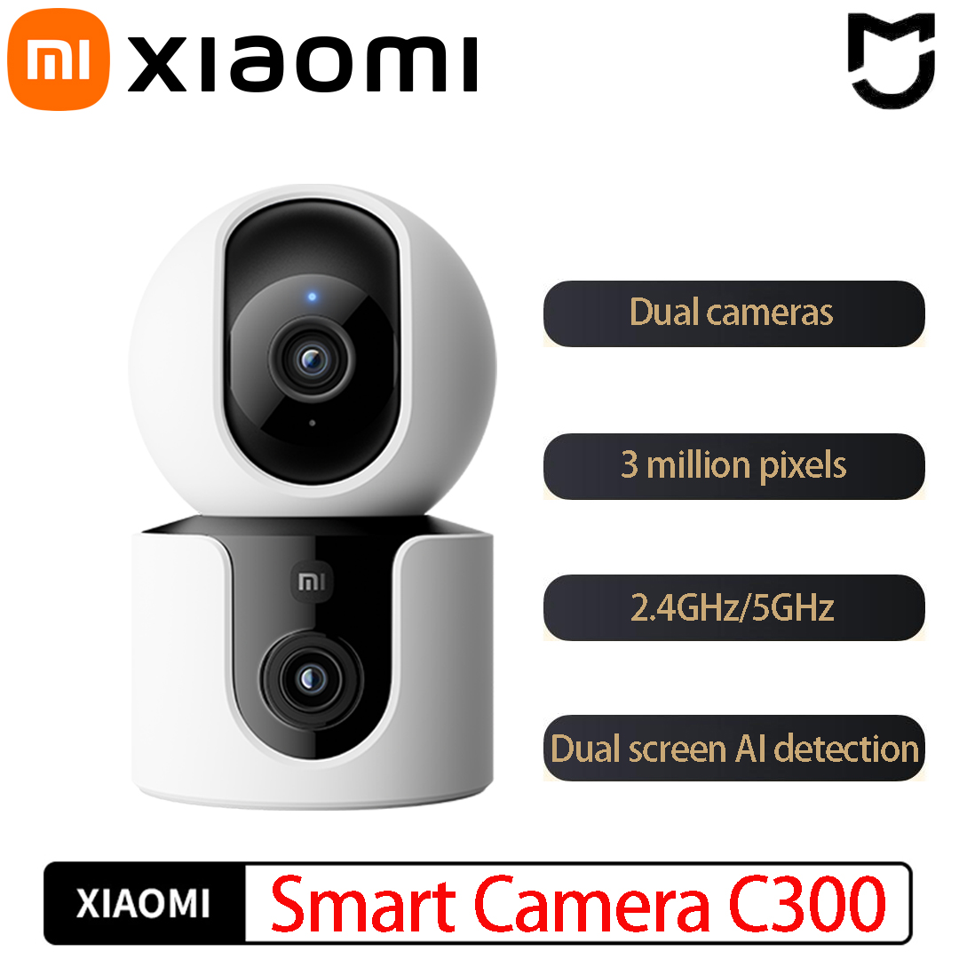 Home Security Camera 360 Xiaomi - Xiaomi C300 Câmera Inteligente Lente Dupla