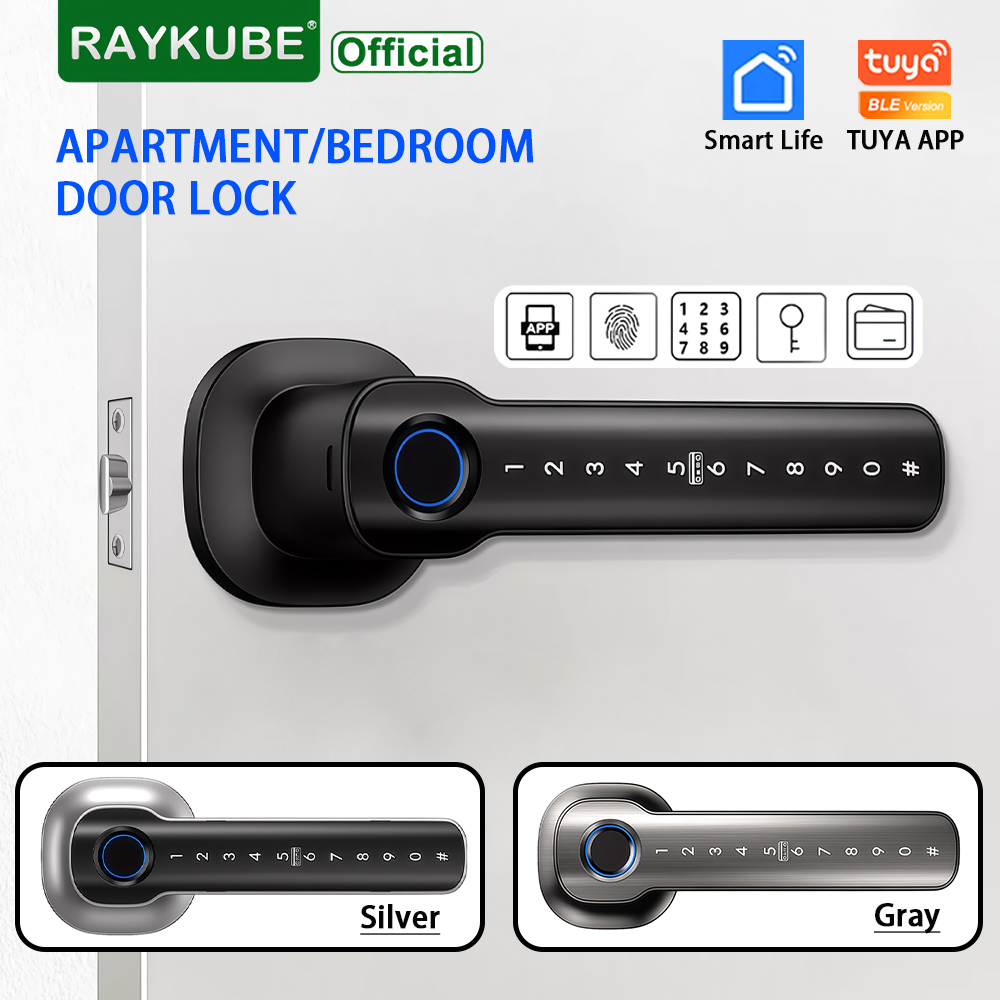 Home Security Keypad - Fechadura Inteligente RAYKUBE HL50 Tuya Bluetooth