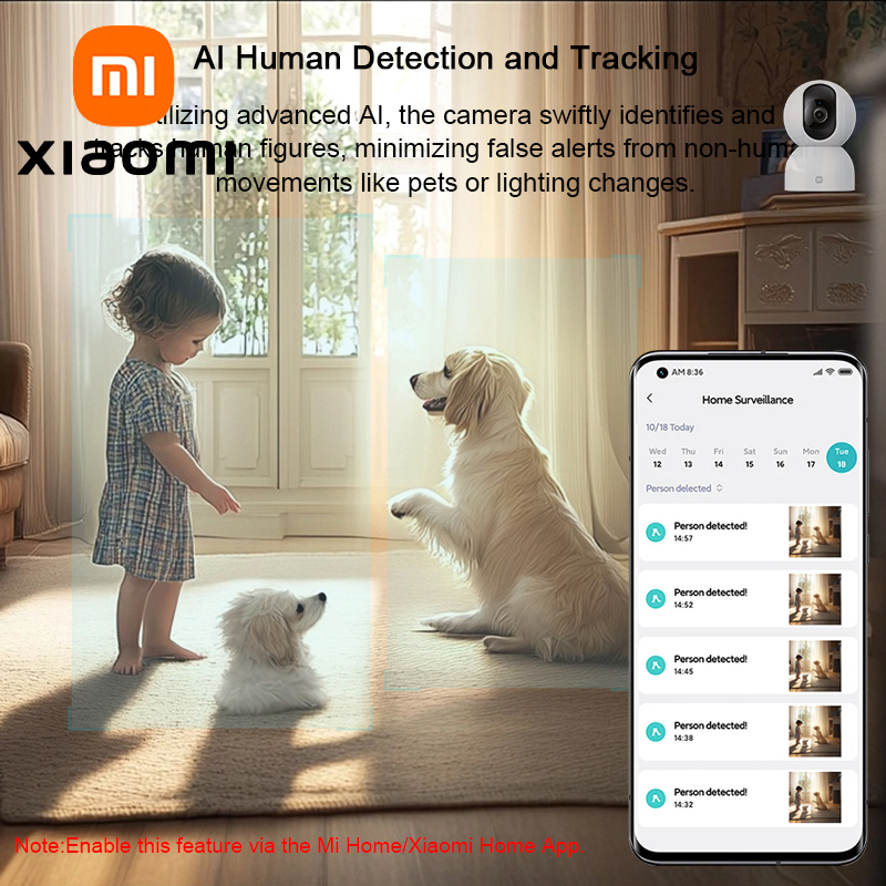 Home Security Camera 360 Xiaomi - Câmera Inteligente de Segurança para Casa