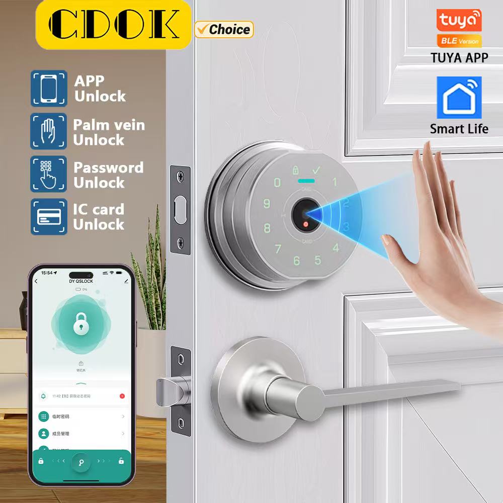 Home Security Keypad - Fechadura Inteligente CDOK K10, Desbloqueio por