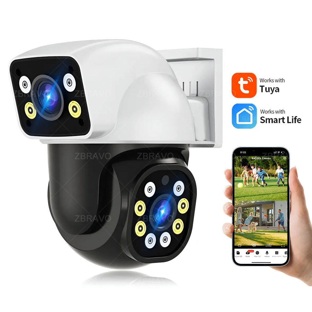Alarm Siren Outdoor - Câmera Externa Smartlife 8MP WiFi Tuya