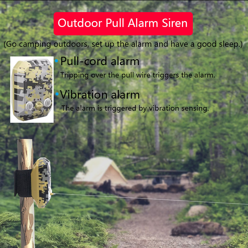 Alarm Siren Outdoor - Portátil ao ar livre puxar sirene