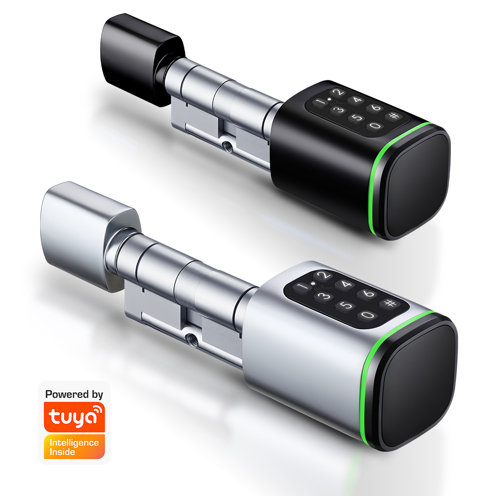 Home Security Keypad - Fechadura de cilindro inteligente tuya 60-90mm