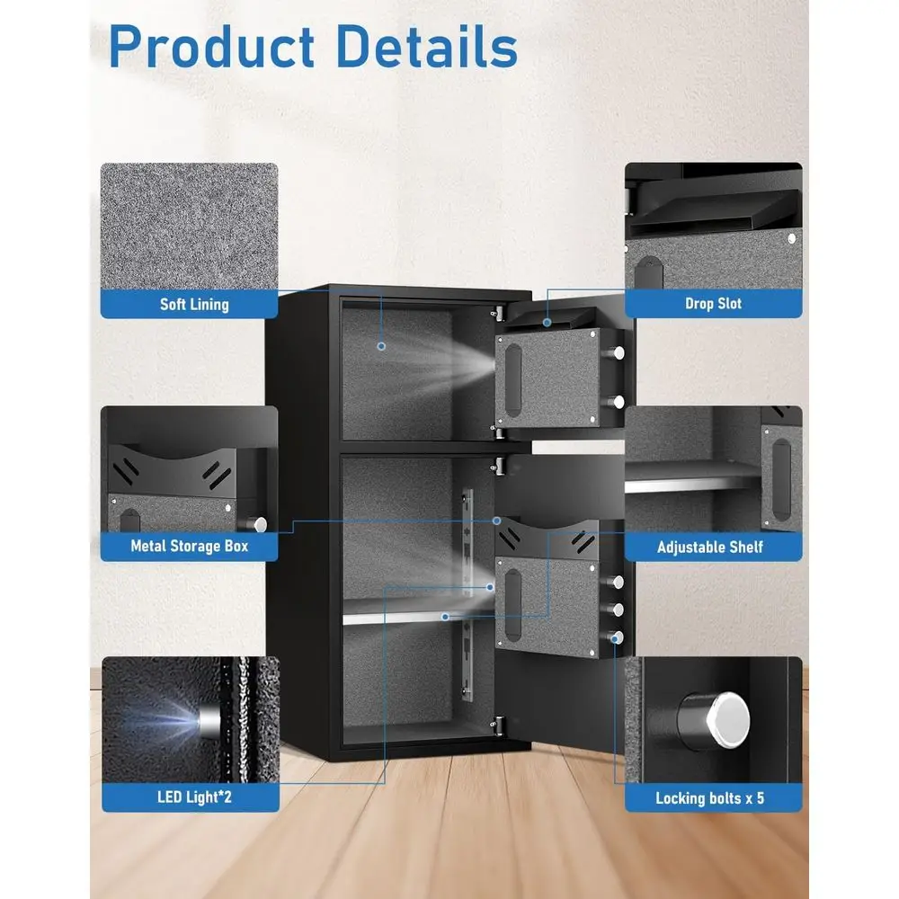 Cofre Digital Extra Grande à P - Home Security Keypad avaliação e preço