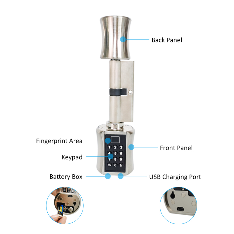 Fechadura de cilindro intelige - Home Security Keypad avaliação e preço