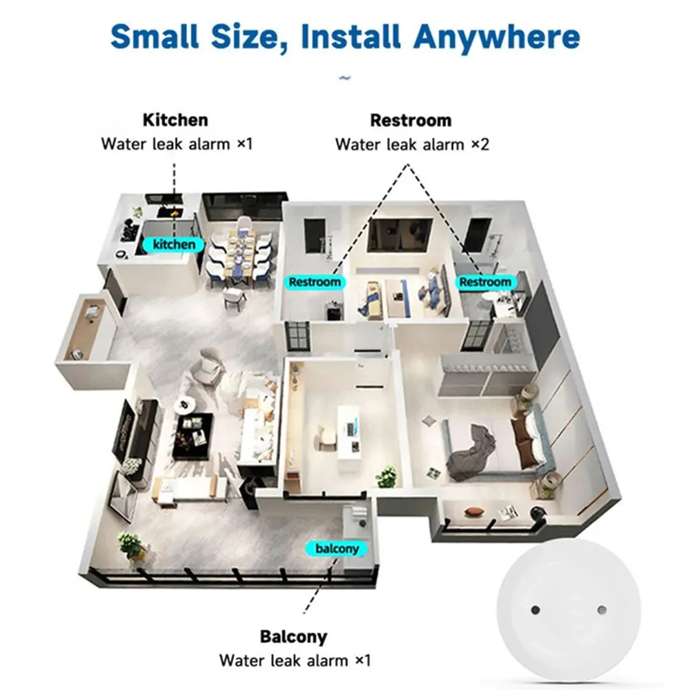 Sensor Inteligente de Vazament - Home Security Monitor avaliação e preço