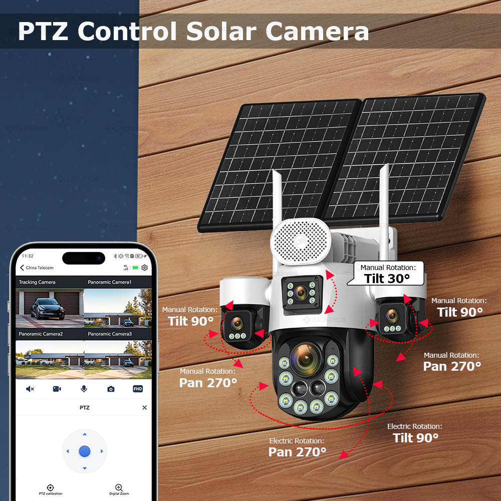 Câmera Externa 360 com 4 Lente - Alarm Siren Outdoor avaliação e preço