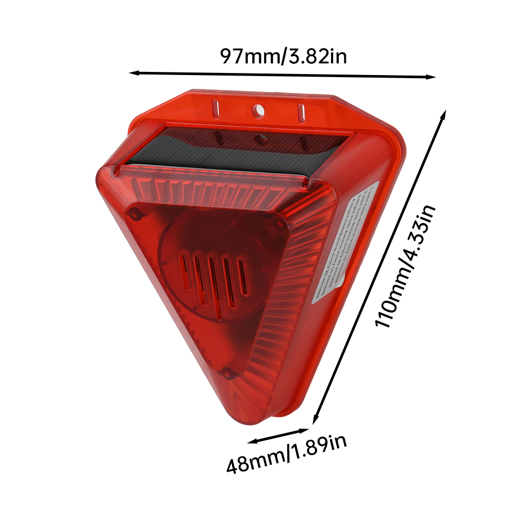 Ao ar livre solar infravermelh - Alarm Siren Outdoor avaliação e preço