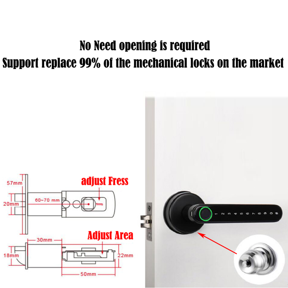 Ttlock inteligente bluetooth f - Home Security Keypad avaliação e preço
