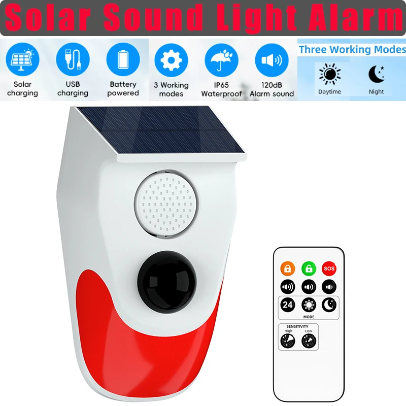 Sensor de movimento pir sem fi - Alarm Siren Outdoor avaliação e preço