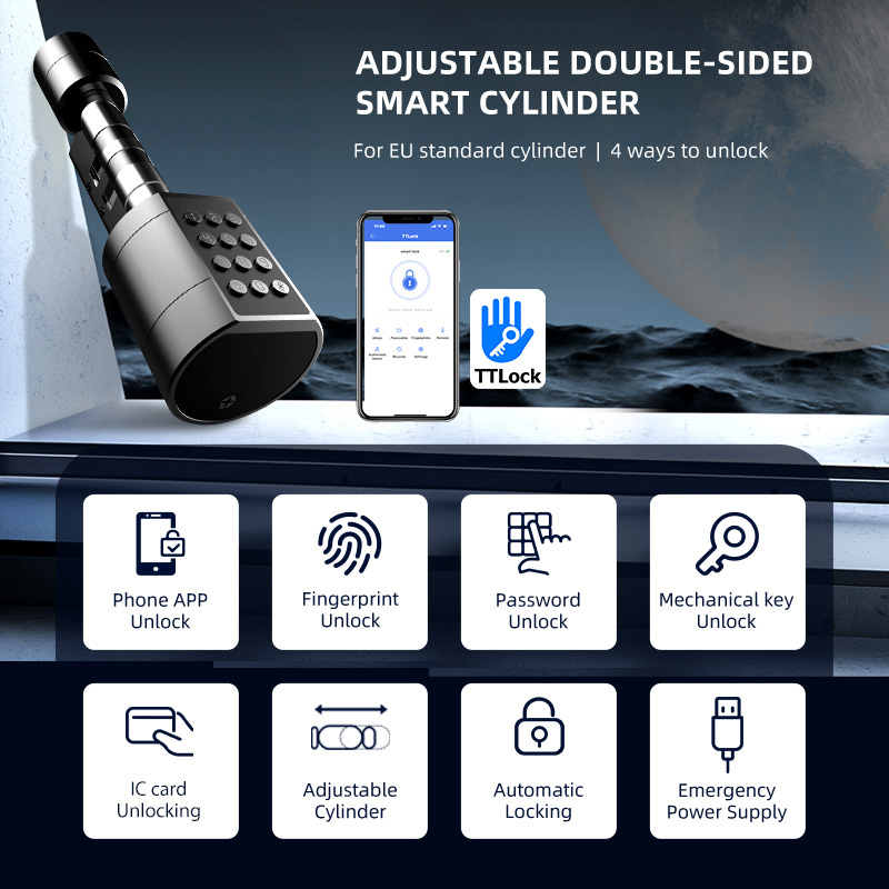 Fechadura de porta cilíndrica  - Home Security Keypad avaliação e preço