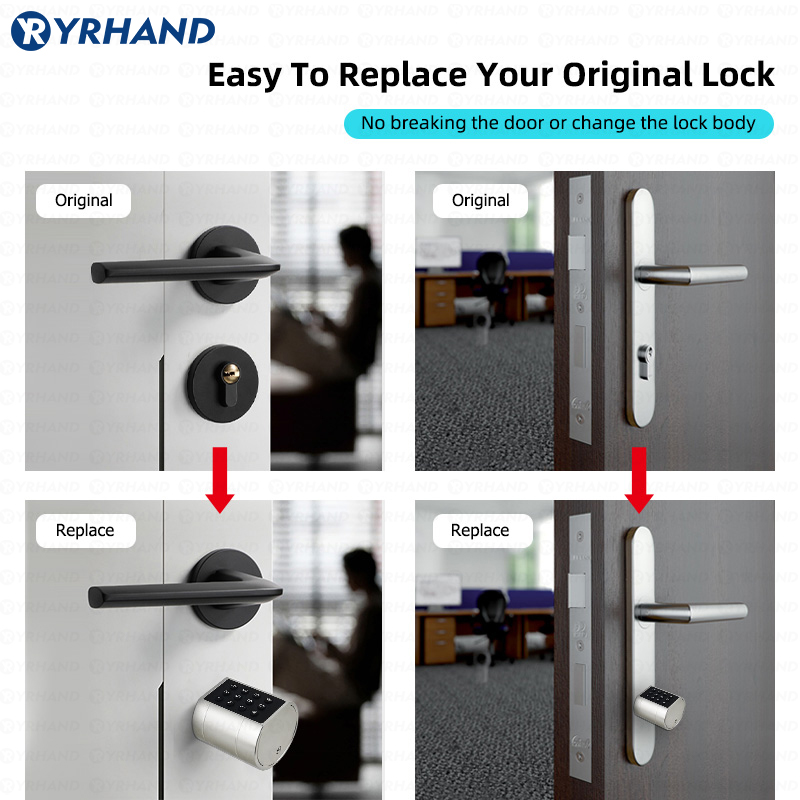 Fechadura de porta cilíndrica  - Home Security Keypad avaliação e preço