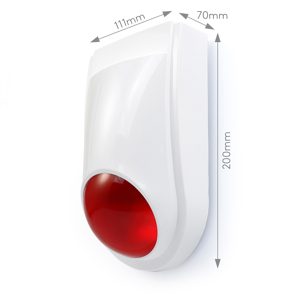Sirene de flash sem fio E6, lu - Alarm Siren Outdoor avaliação e preço