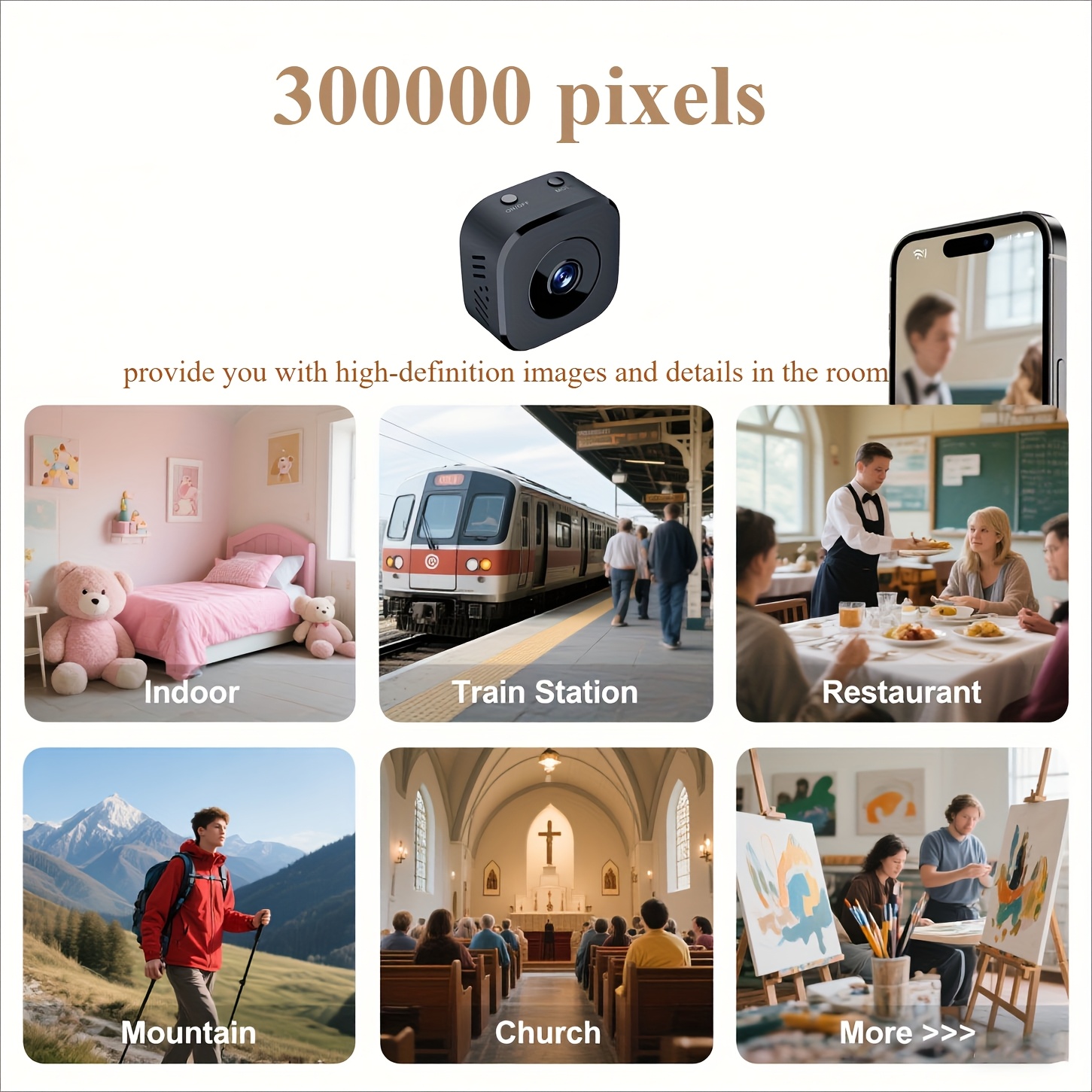 1080p hd mini câmera wi-fi seg - Home Security Monitor avaliação e preço
