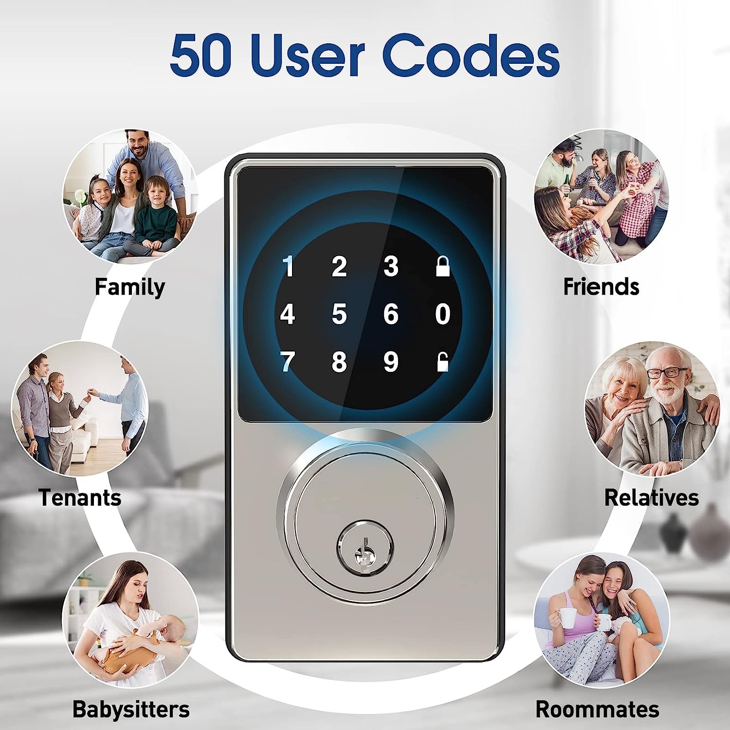 Fechadura Inteligente com Senh - Home Security Keypad avaliação e preço