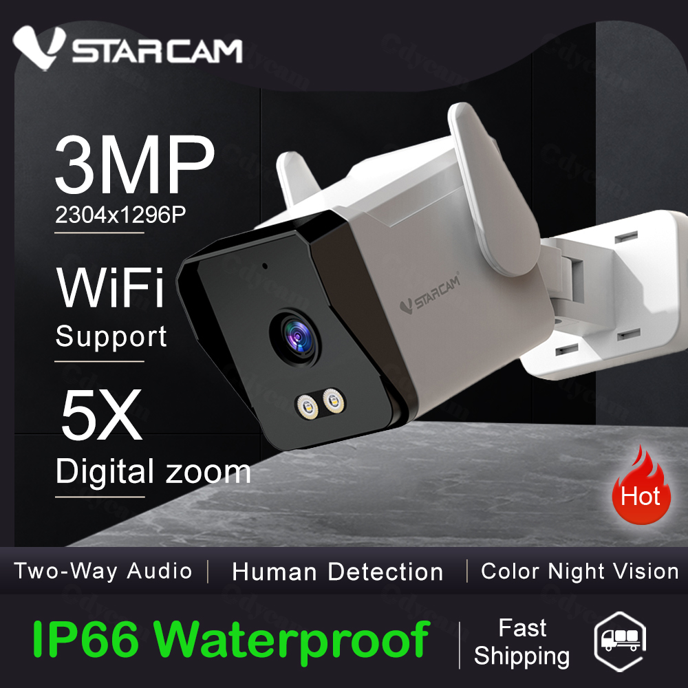 Vstarcam 3mp câmera ip áudio a - Home Security Technician avaliação e preço
