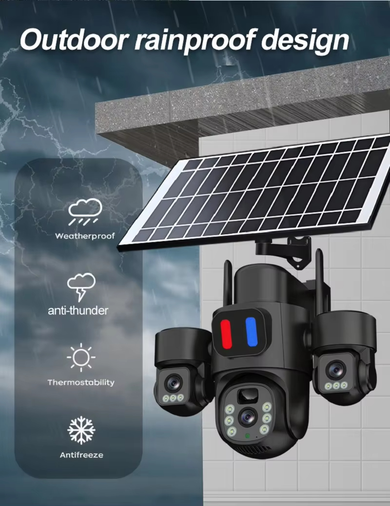 Câmera solar ptz wi-fi, extern - Home Security Monitor avaliação e preço