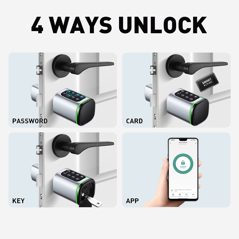 Fechadura de cilindro intelige - Home Security Keypad avaliação e preço